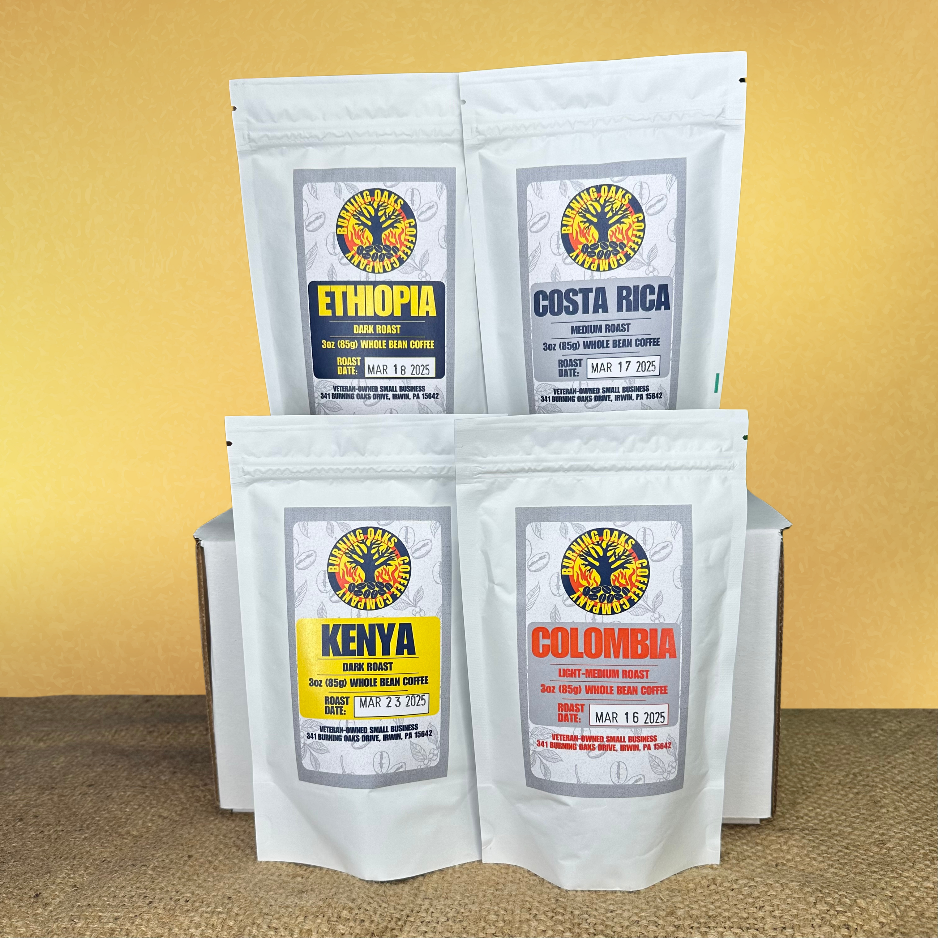 Burning Oaks Coffee Sample Pack