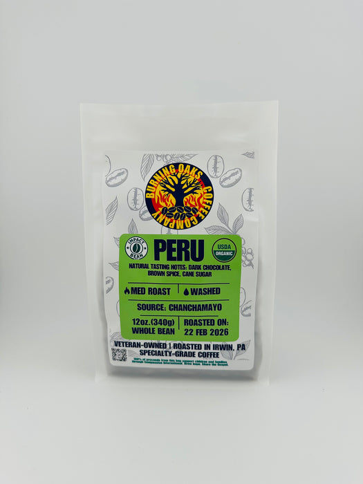 Peru (Organic) Specialty-grade Coffee Beans (Med Roast) - IMPACT BEAN