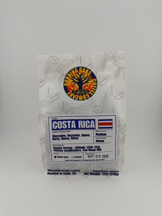 Costa Rica Specialty-grade Coffee Beans (Med Roast)