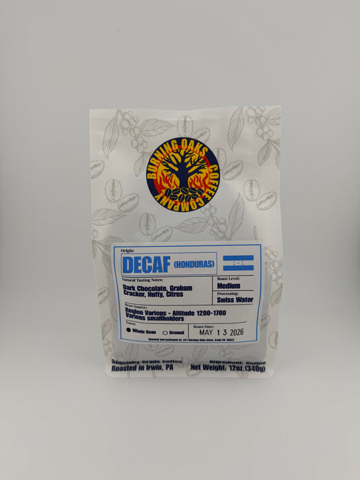 Decaf Honduras Specialty-grade Coffee Beans (Med Roast)